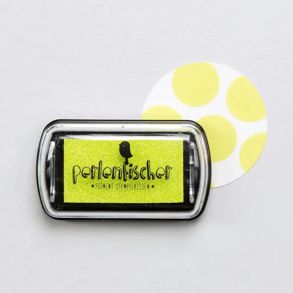 Perlenfischer Limone Mini Stempelkissen Gelb