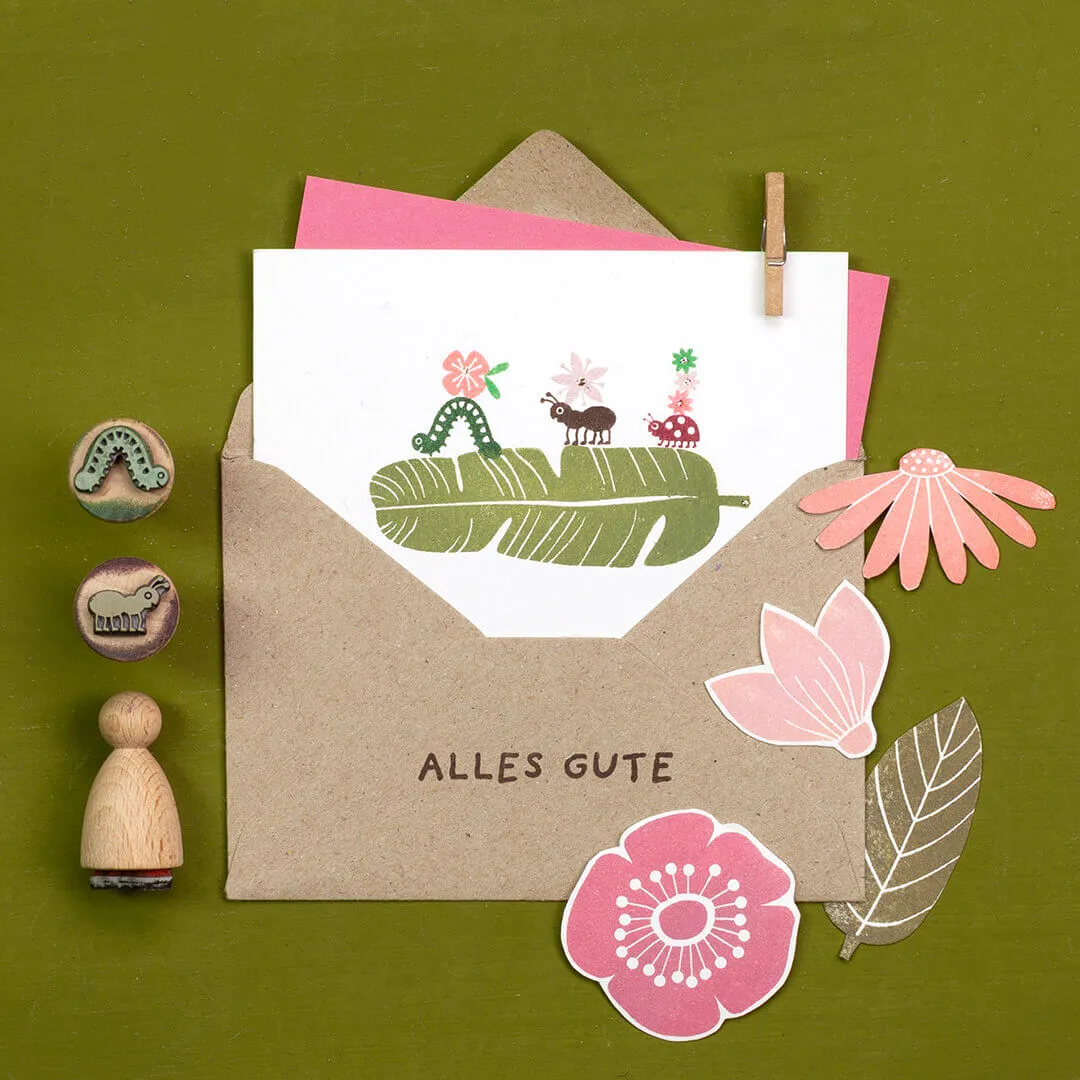 Perlenfischer Ameise 1 Stempel 14x10 mm Mini
