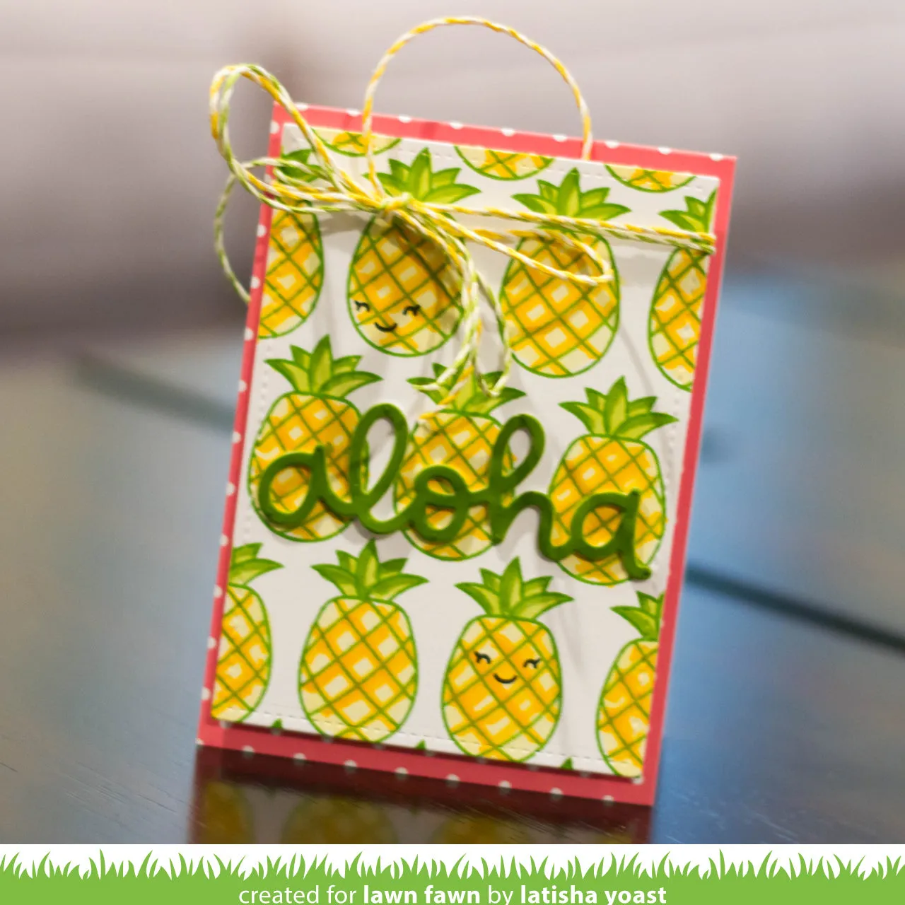 Lawn Fawn Lawn Cuts Scripty Aloha Stanzschablone Schriftzug