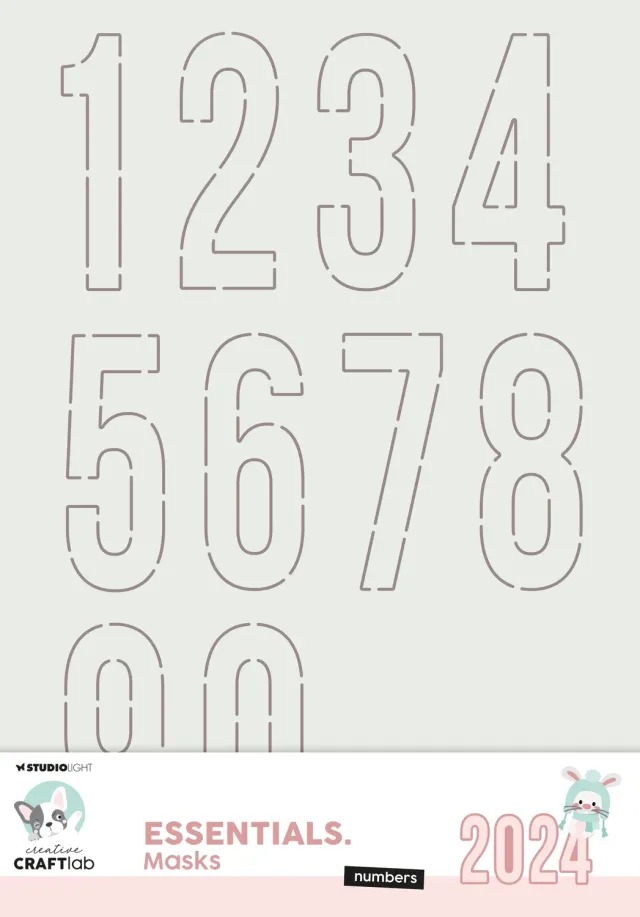 StudioLight Creative Craftlab Essentials Maske Numbers Zahlen