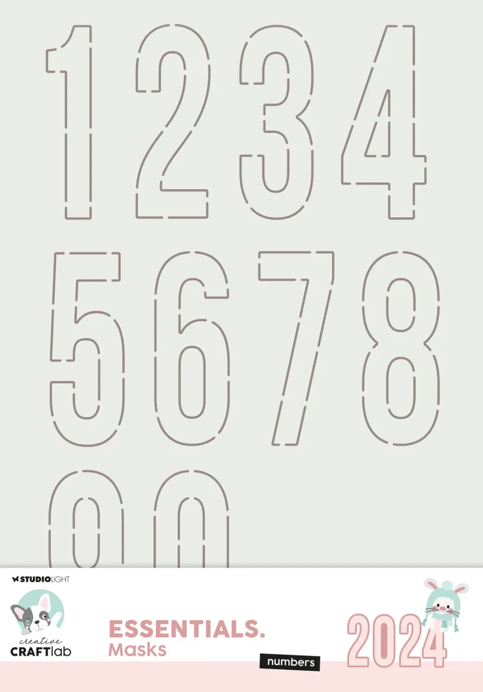 StudioLight Creative Craftlab Essentials Maske Numbers Zahlen