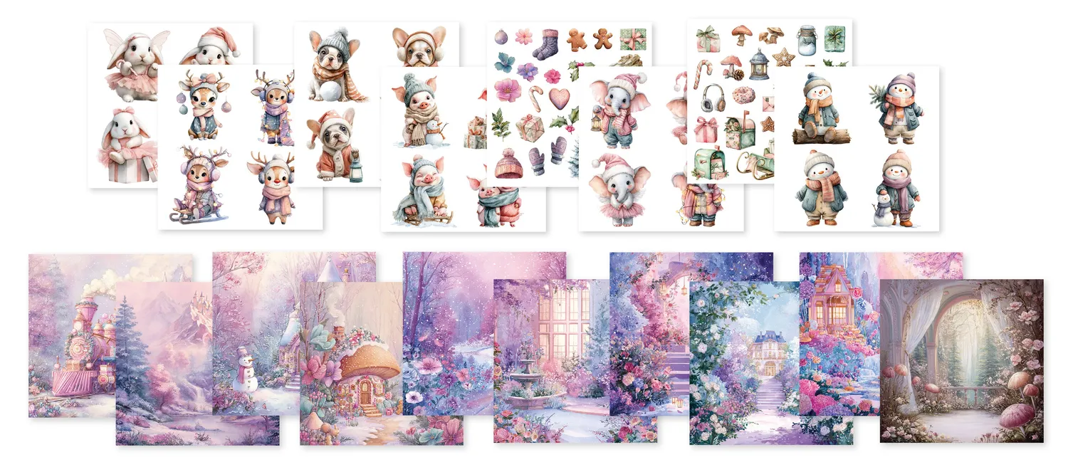 StudioLight Creative Craftlab Collagepapier Candy Christmas 36 Blatt