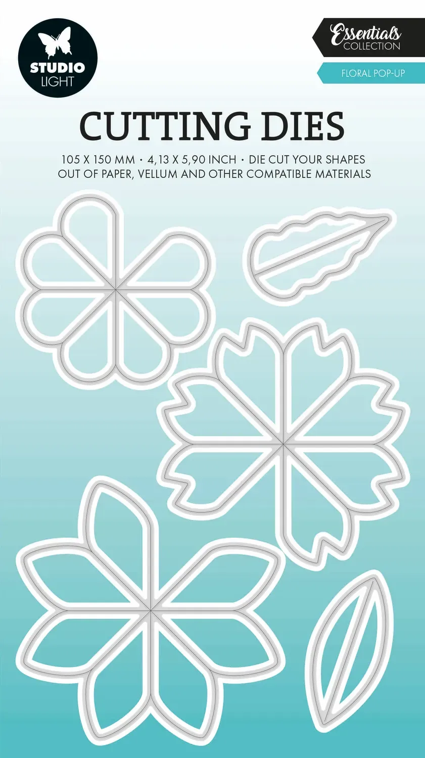 StudioLight Essentials Stanzschablone Floral Pop-up 105x150