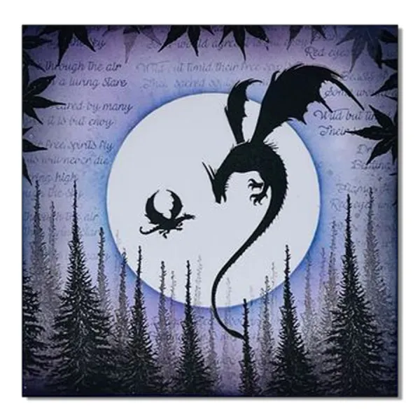 Lavinia Stamps Dragon Verse Stempel Photopolymer Drache