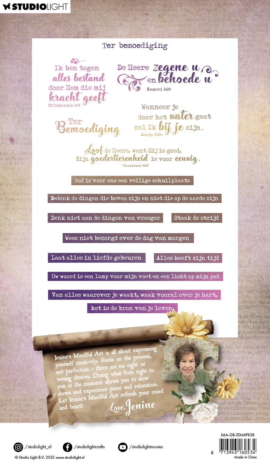 StudioLight Growing Blooming Ter Bemoediging Stempel