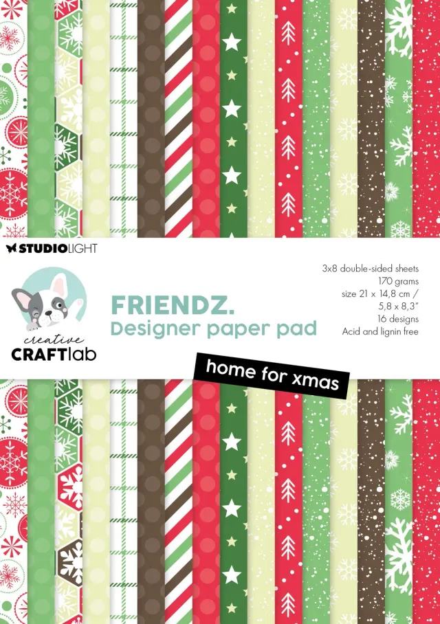 StudioLight Creative Craftlab Home for Xmas Papierblock Weihnachten