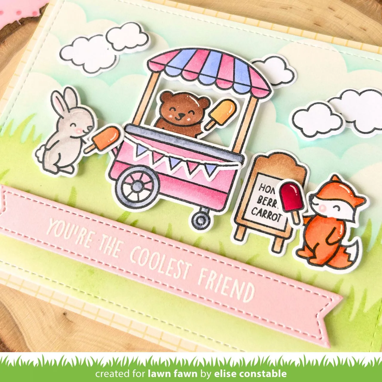 Lawn Fawn Stitched Sentiment Banners Stanze LF3442
