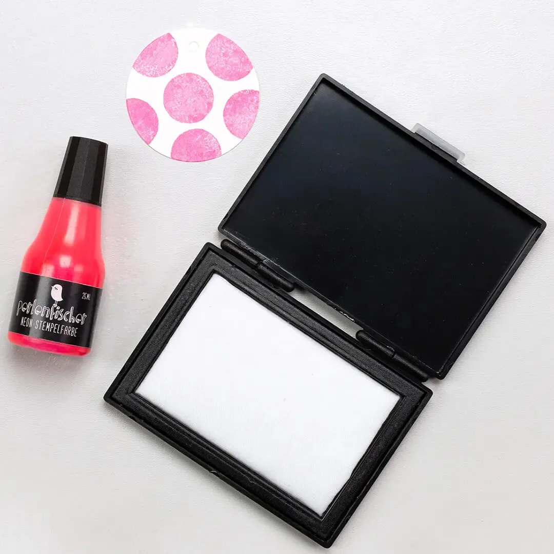 Perlenfischer Stempelkissen Set Neon Pink 25 ml Dye Ink