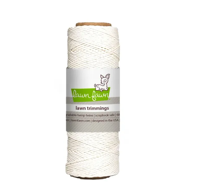 Lawn Fawn White Hemp Twine Hanfkordel Weiß 62 m