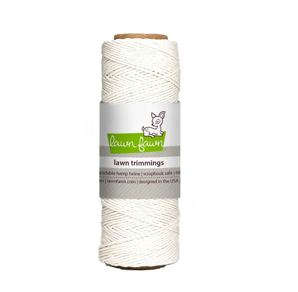 Lawn Fawn White Hemp Twine Hanfkordel Weiß 62 m