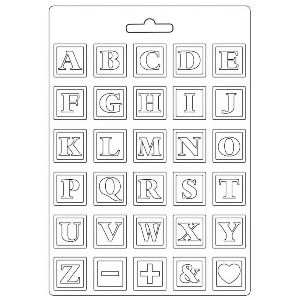 Stamperia Daydream K3PTA4532 Silikonform Alphabet A4