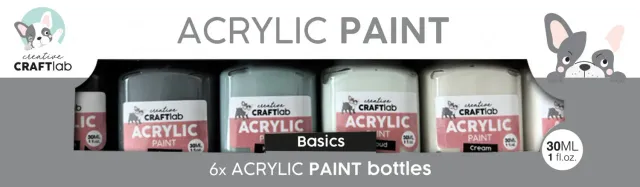 Creative Craftlab Essentials Basics Acrylfarben 6 Flaschen