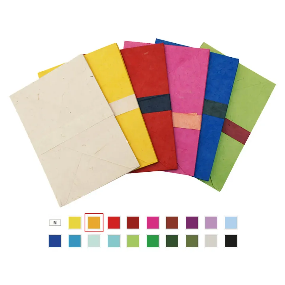 Lavinia-Stamps Handmade Envelopes Kuverts orange 10er