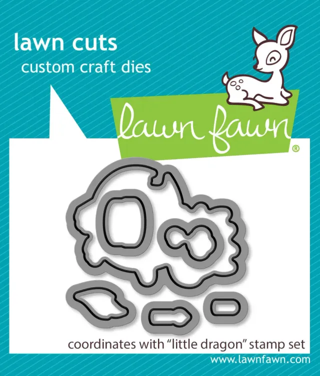 Lawn Fawn Little Dragon Stanzschablonen Drache