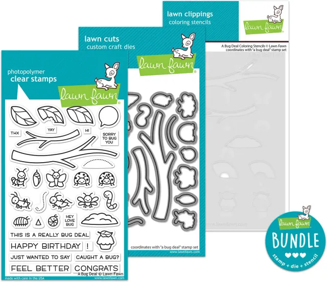 Lawn Fawn A Bug Deal Stempelset Stanzen Bundle Käfer