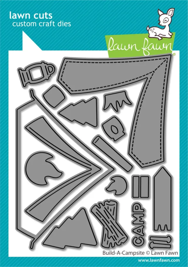 Lawn Fawn Lawn Cuts Build-a-Campsite Stanzschablonen Zelt
