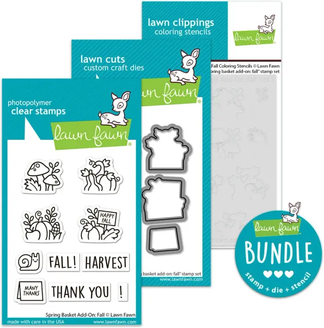 Lawn Fawn Spring Basket Add-On Fall Bundle Stempel Stanze