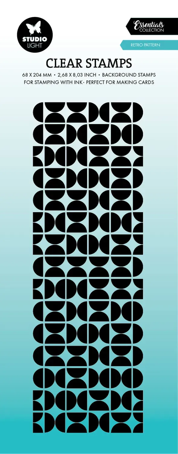 Studio Light Essentials Retro pattern Clear Stamp Retro
