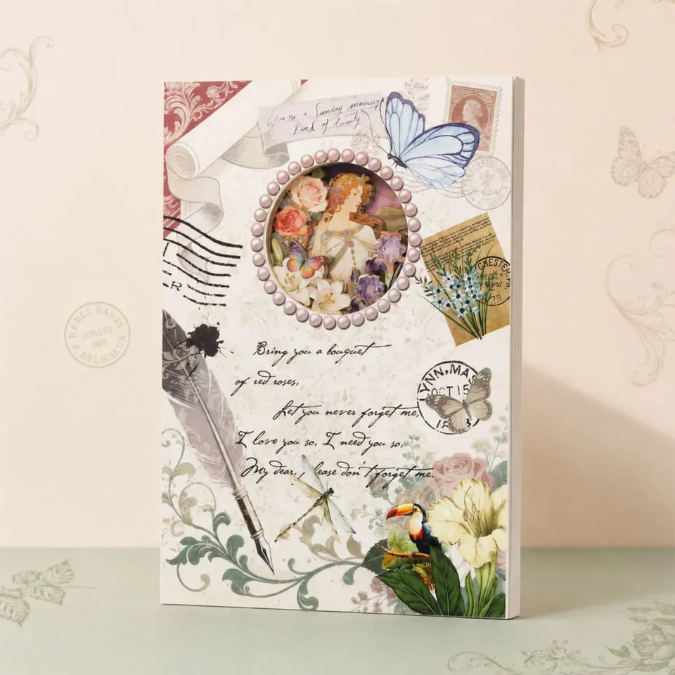 Ieebee Nature's Notes Journal 3D vintage 60 Seiten