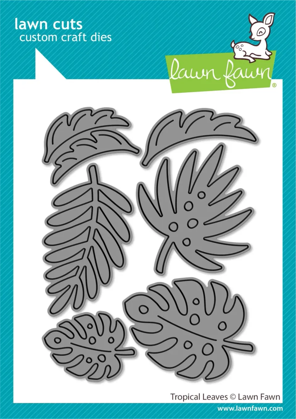 Lawn Fawn Tropical Leaves Lawn Cuts Stanzen Blätter