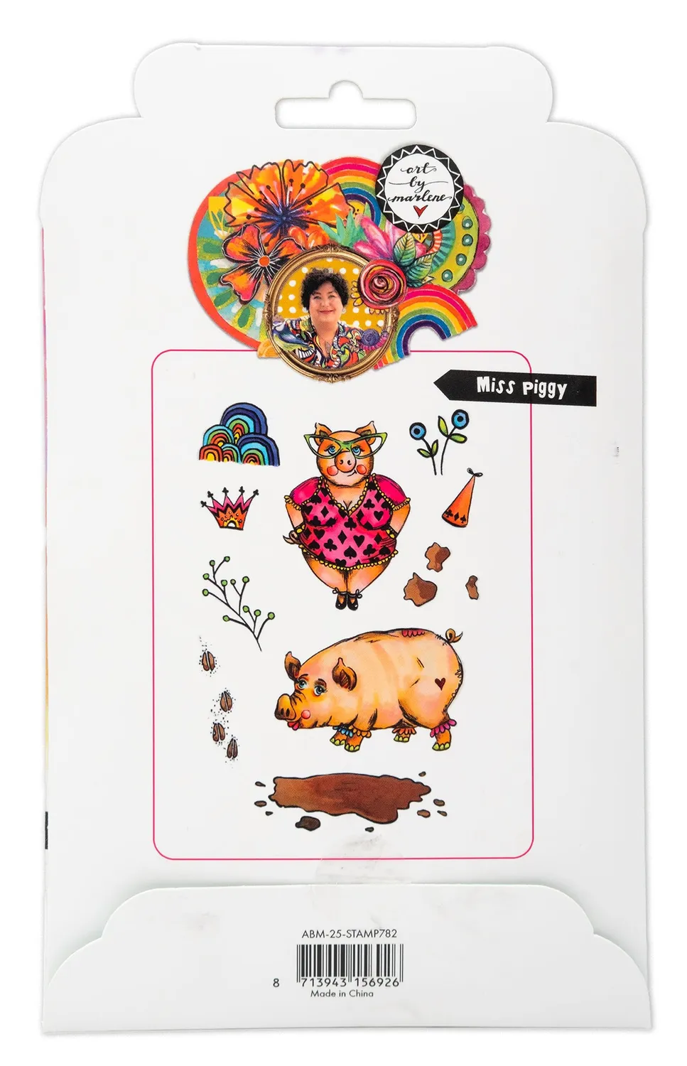 StudioLight Art by Marlene Miss Piggy Cling-Stempel Gummi