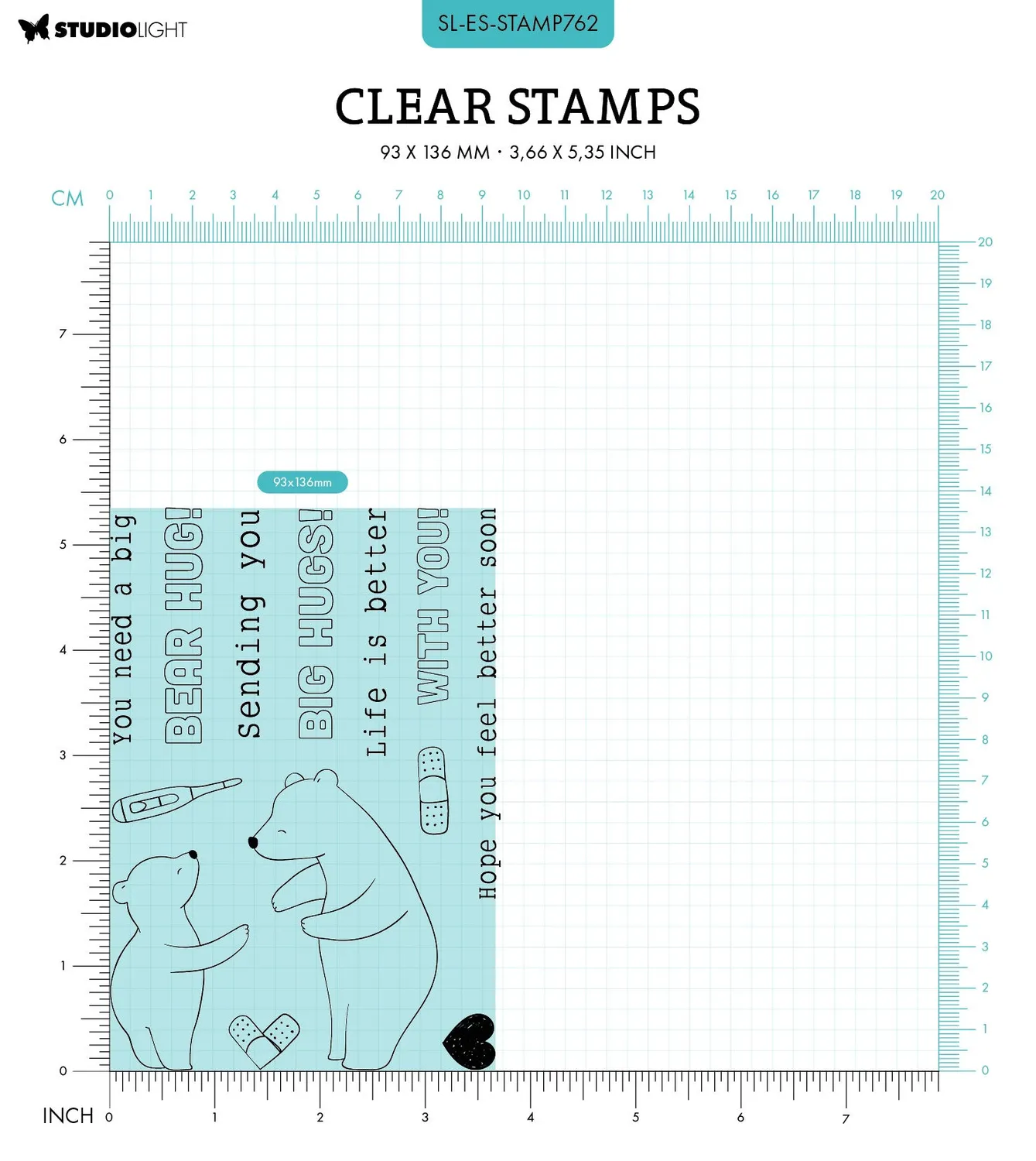 StudioLight Essentials Hug Slider Clear Stamp interaktiv