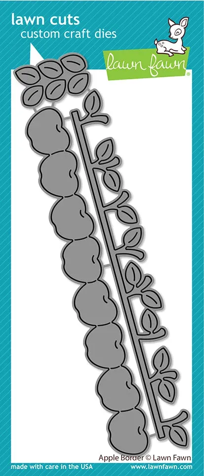 Lawn Fawn Lawn Cuts Apple Border Stanze Apfel 15,5 cm