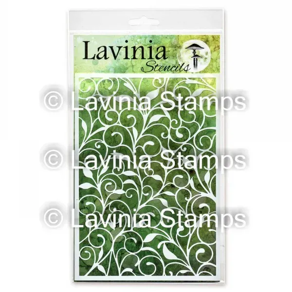 Lavinia Stamps Leaf Trails Schablone Blättermotiv