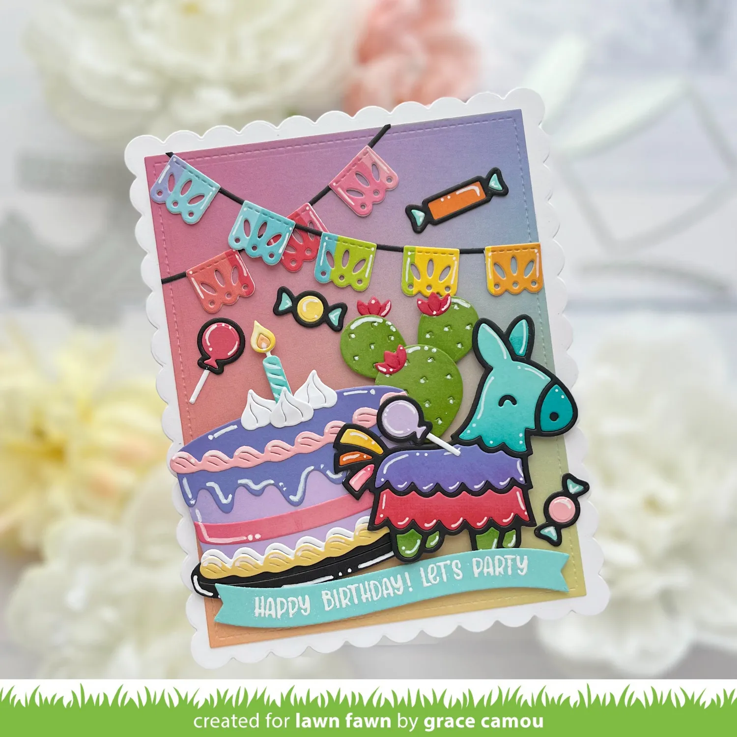 Lawn Fawn Build-A-Cake Add-On Stanzschablonen 7tlg