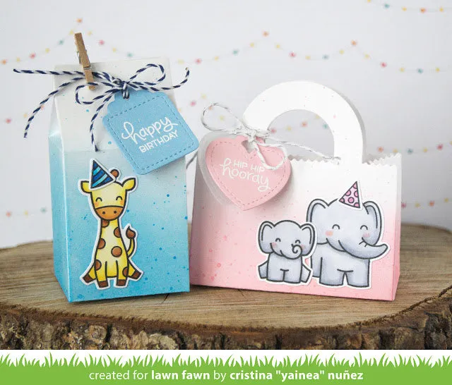Lawn Fawn Tiny Tag Sayings Birthday Stempelset englisch