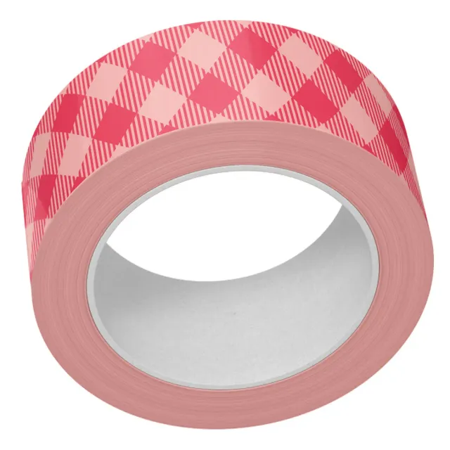 Lawn Fawn Pink Gingham Washi Tape rosa karo 15mm