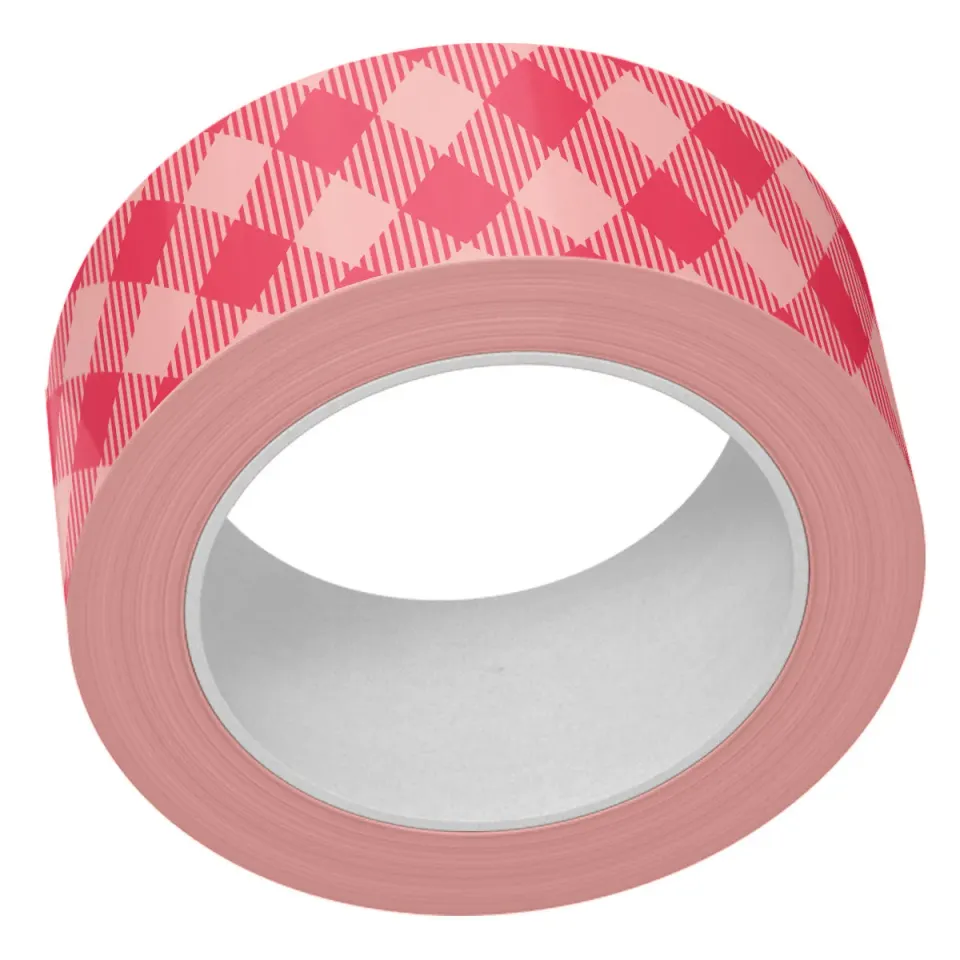 Lawn Fawn Pink Gingham Washi Tape rosa karo 15mm
