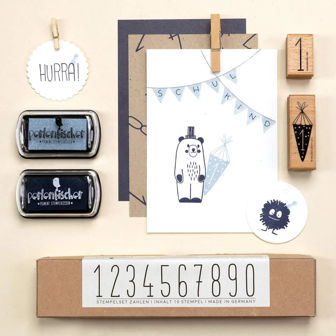 Perlenfischer Bommelmonster Stempel 27x24 mm Monster