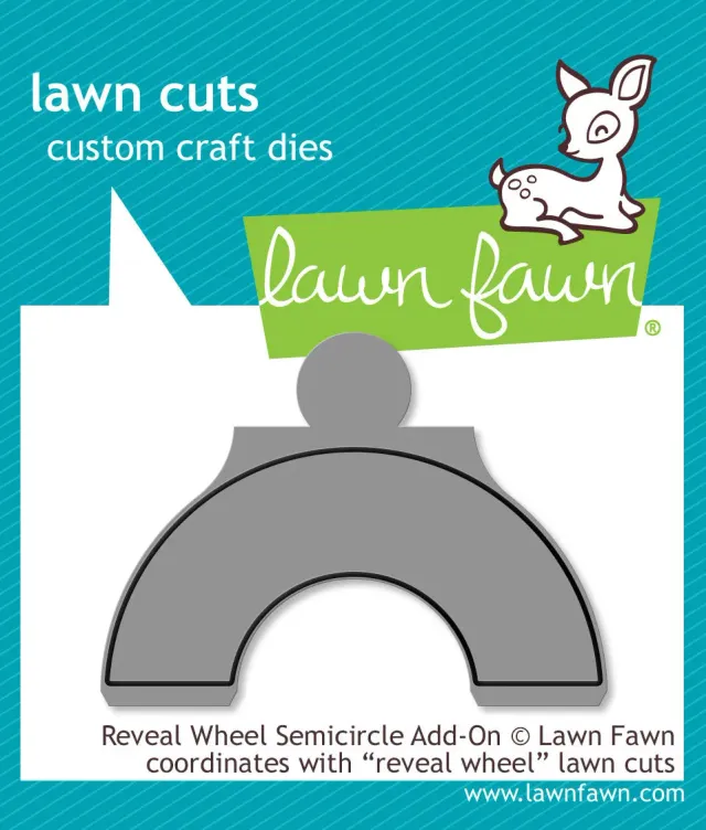 Lawn Fawn Reveal Wheel Semicircle Add-on Stanzschablone