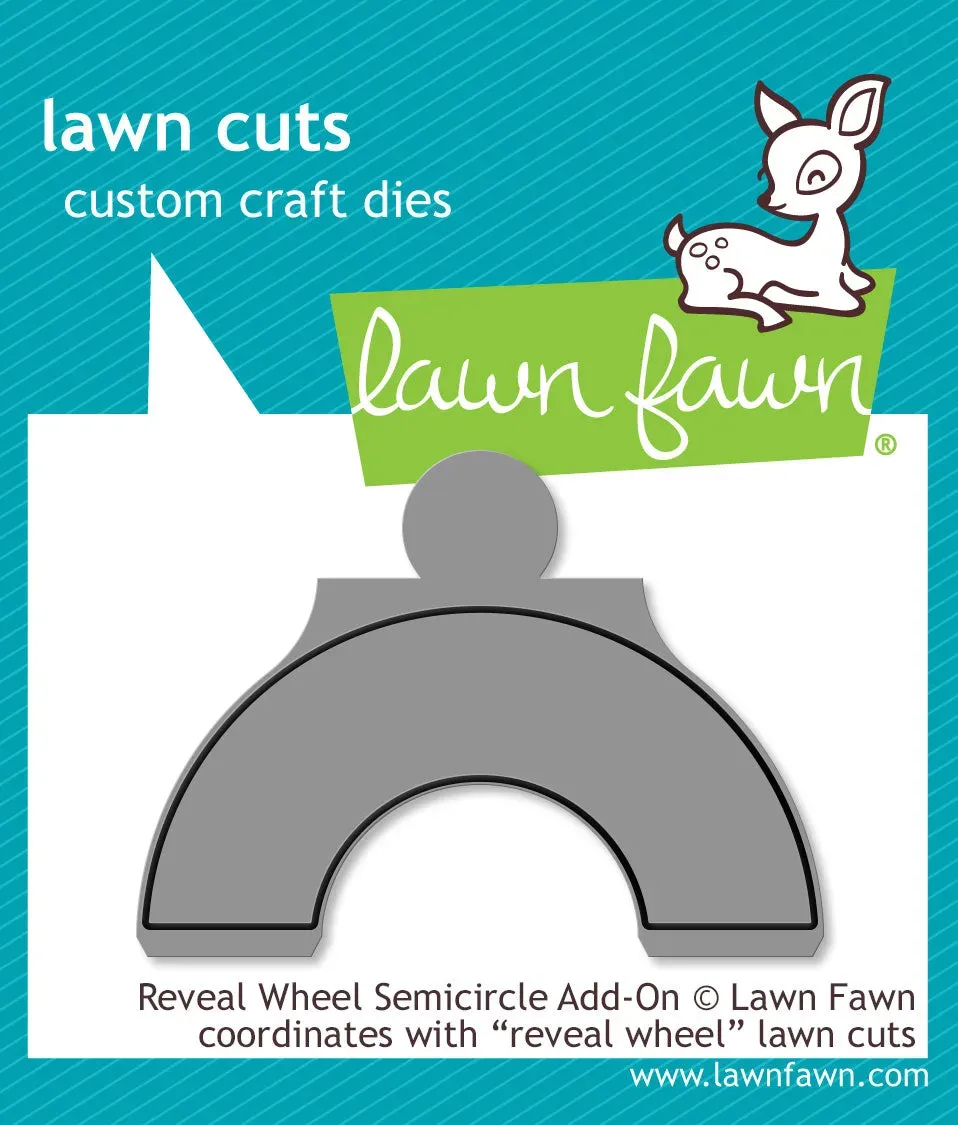 Lawn Fawn Reveal Wheel Semicircle Add-on Stanzschablone
