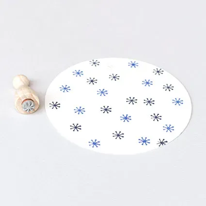 Perlenfischer Flocke 5 Stempel 6 mm Muster