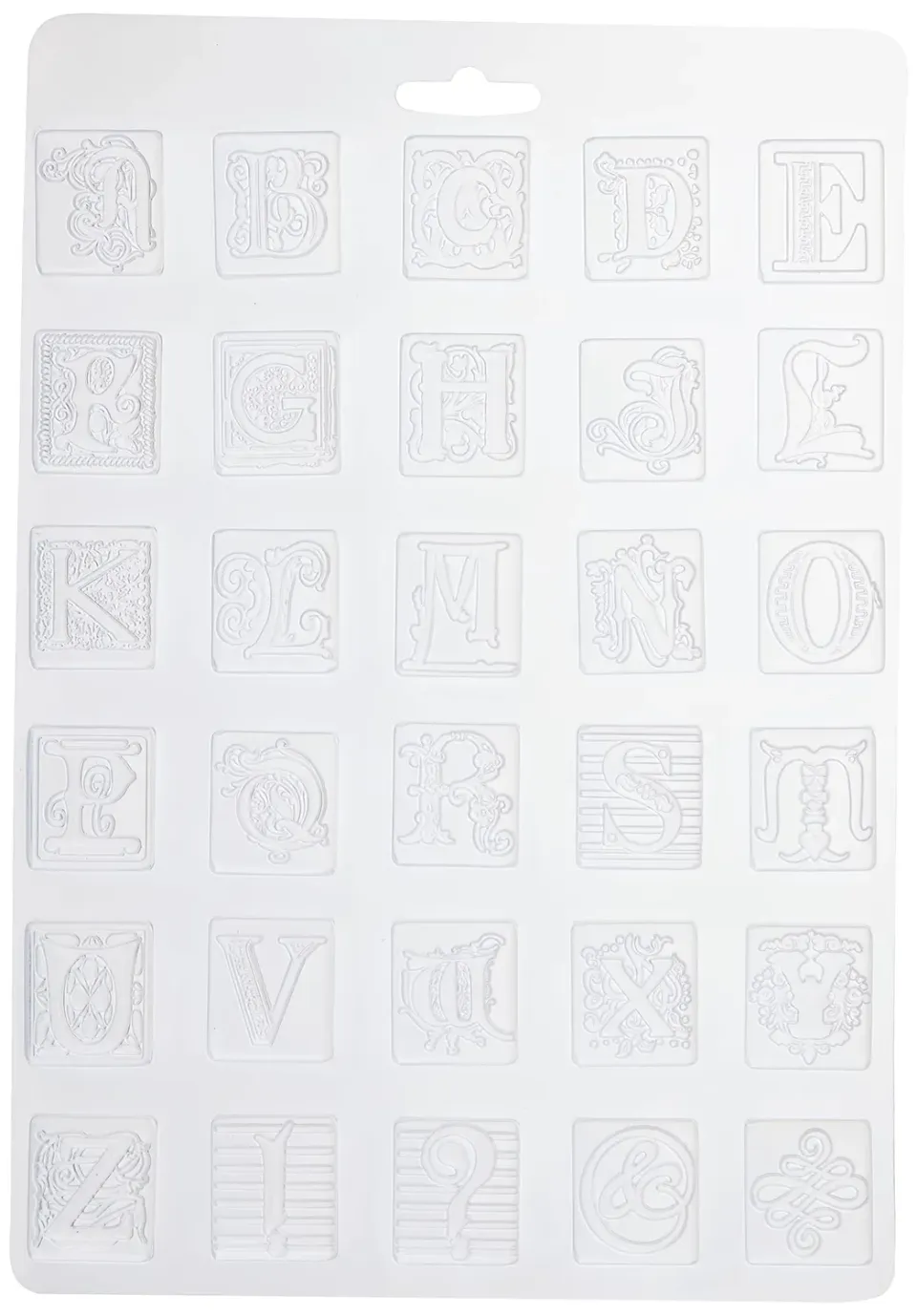 Stamperia K3PTA480 Silikonform A4 Alphabet Buchstaben