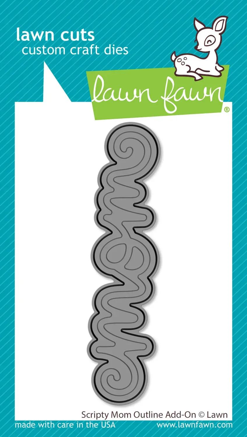Lawn Fawn Scripty Mom Outline Add-On Stanze 1-tlg Kontur