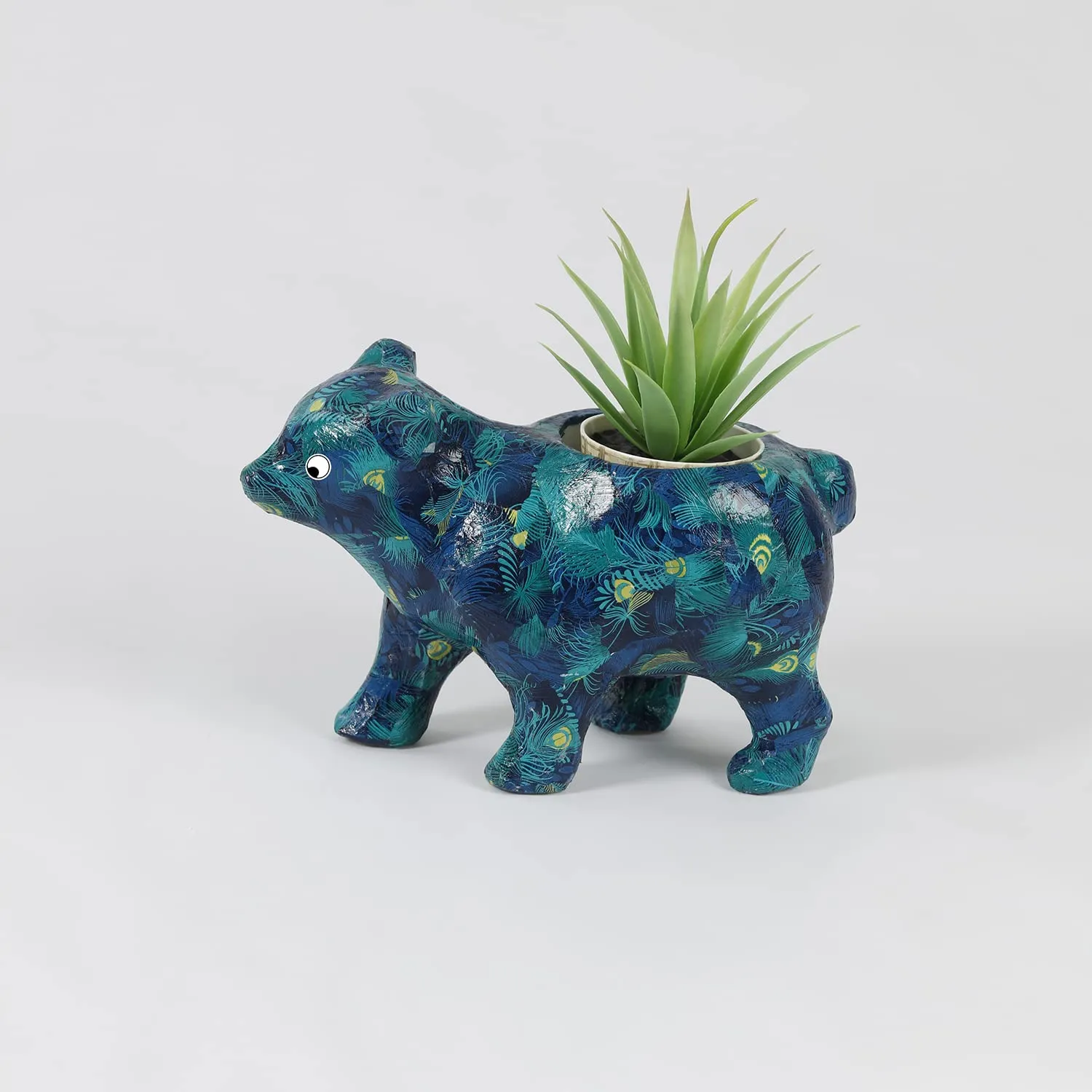 Décopatch HD053AMZC Übertopf Bär Pappmaché Kreativset