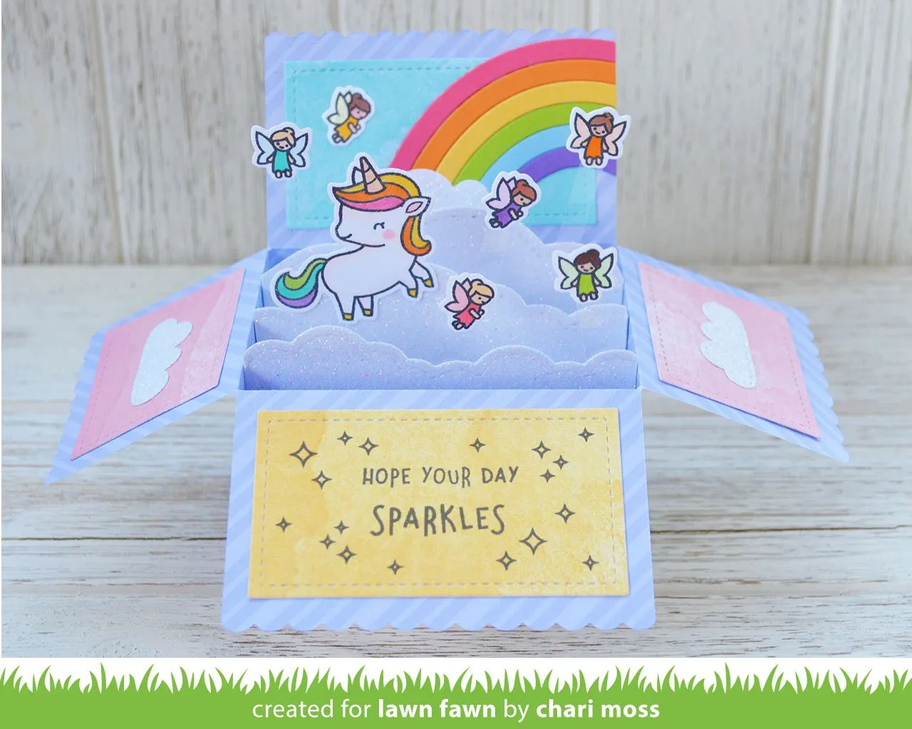 Lawn Fawn A Little Sparkle Stempel Einhorn