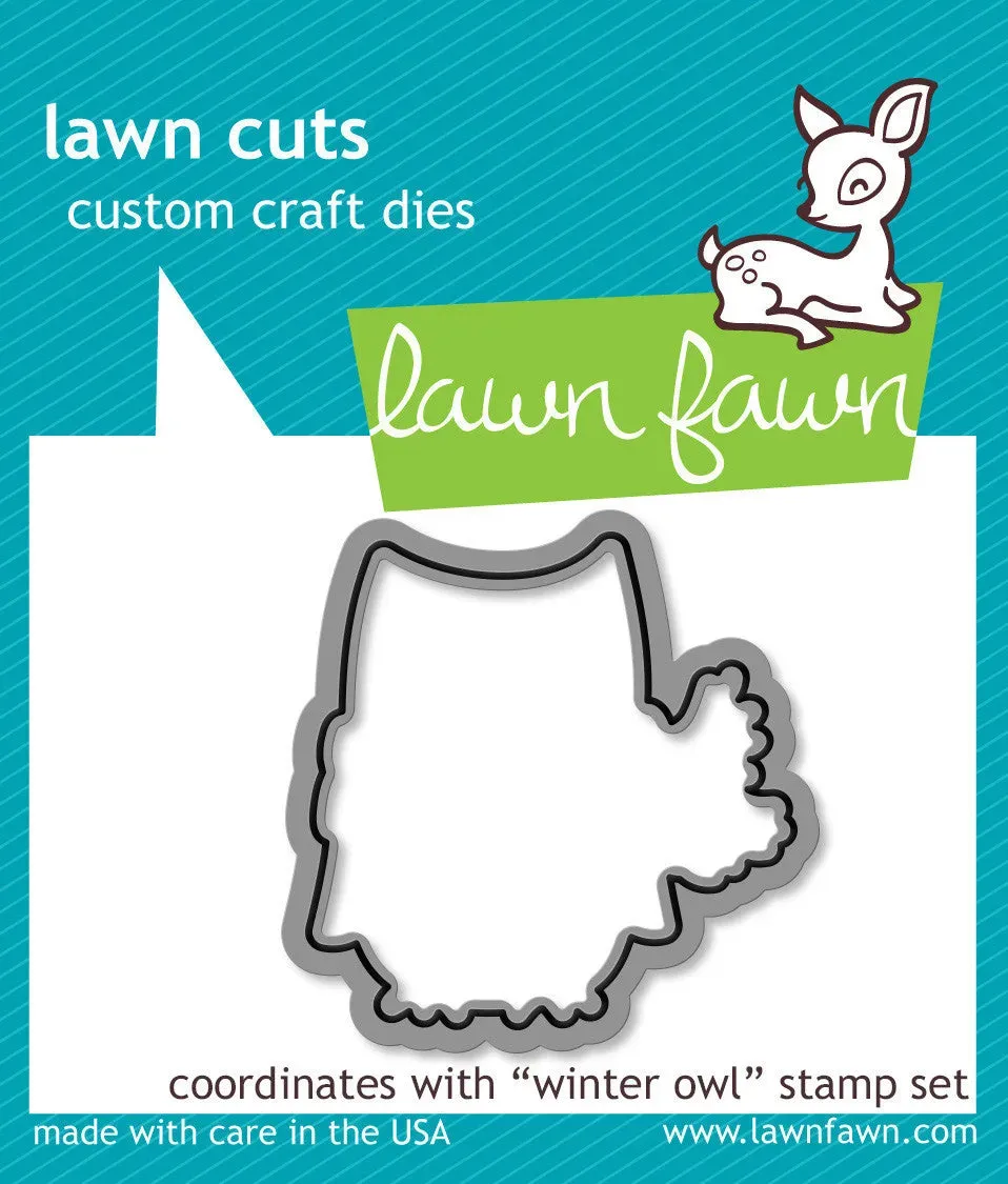 Lawn Fawn Winter Owl LF580 Stanzschablonen Eule