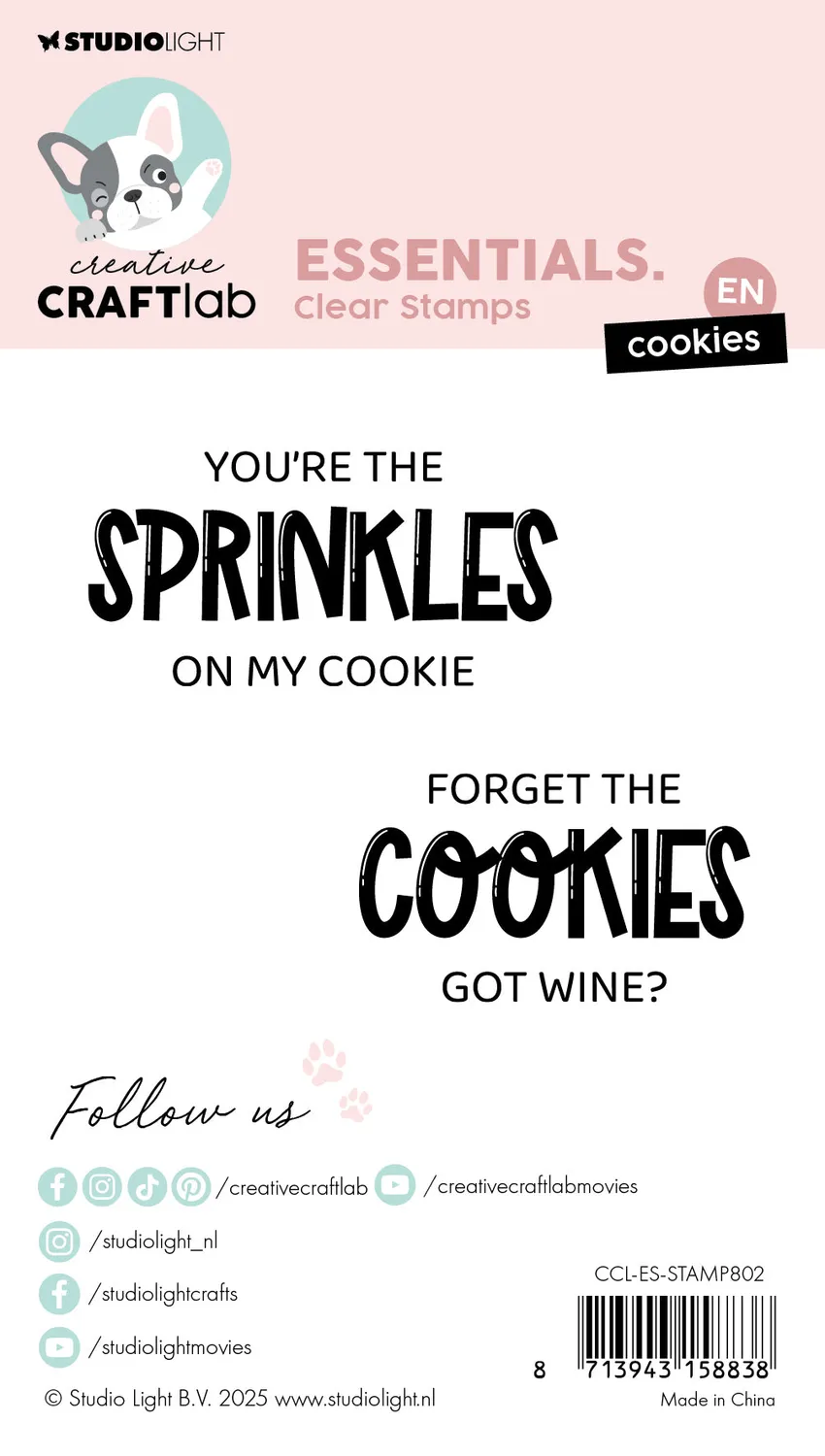 StudioLight Creative Craftlab Clear Stamp Cookies 96x67mm
