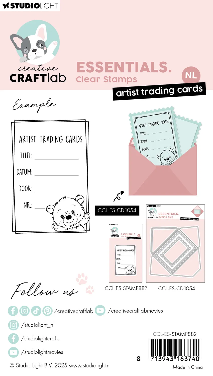 Creative Craftlab Essentials Artist trading cards Stempel 52x76