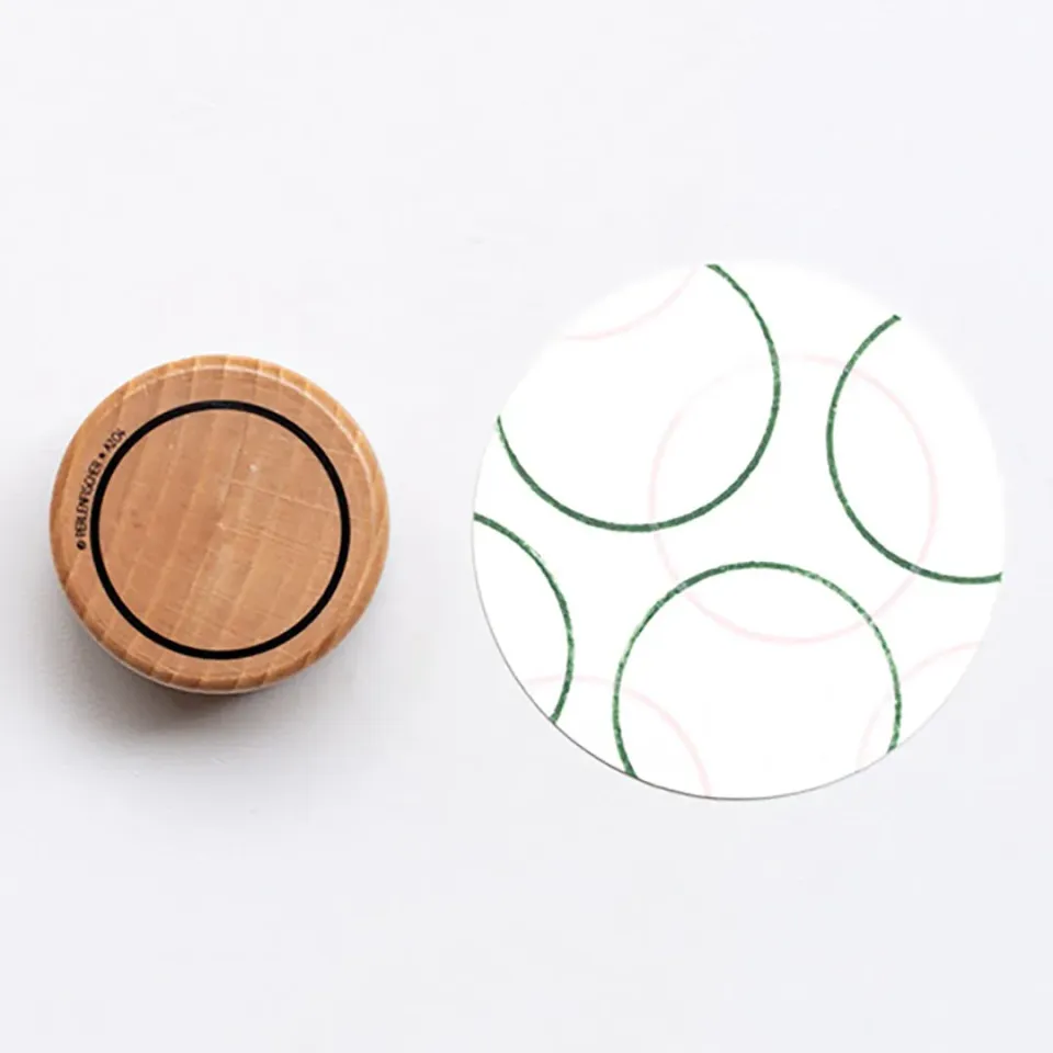 Perlenfischer Dot XL Outline Stempel 42x42 mm Kreis