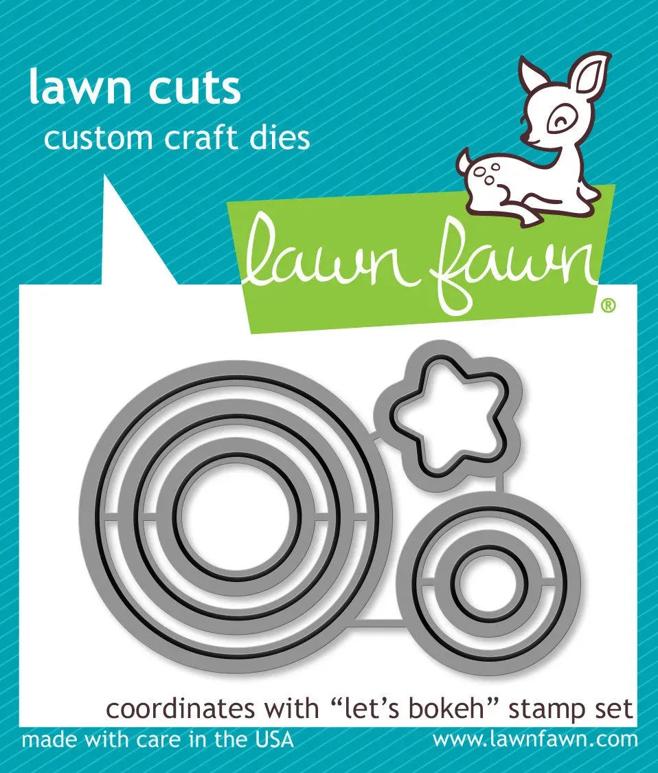 Lawn Fawn Lawn Cuts Let's Bokeh LF979 Stanzschablonen