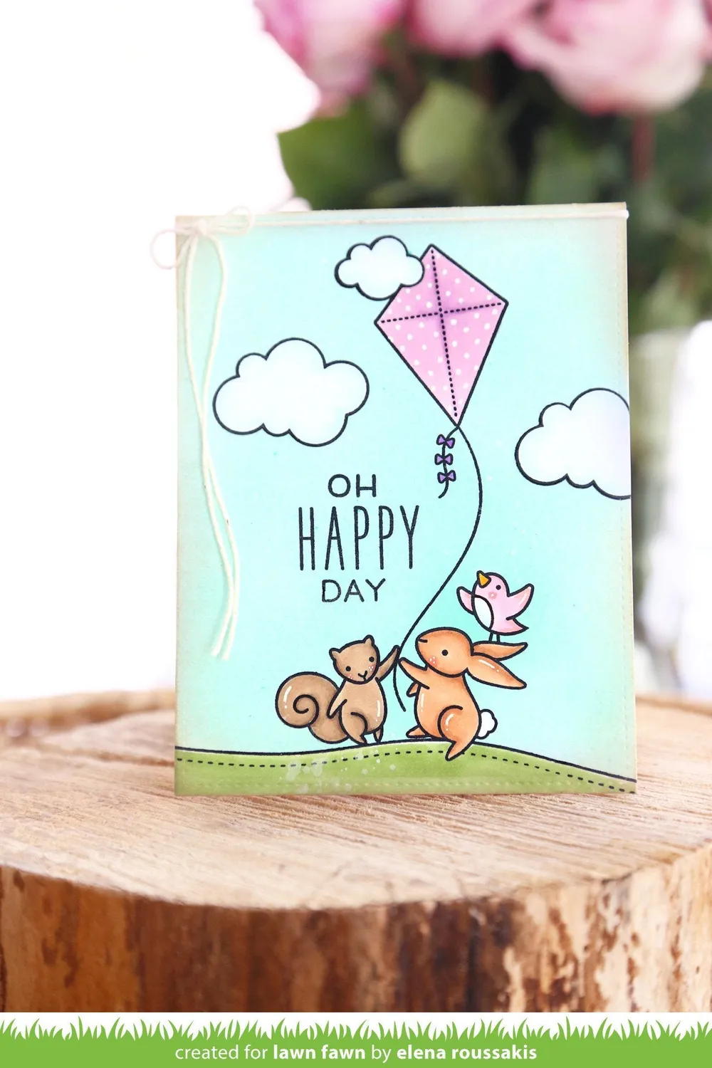 Lawn Fawn Yay Kites Stempelset Drachen Sommer