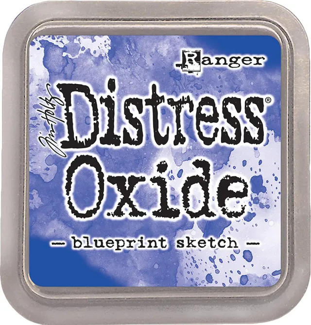Lawn Fawn Distress Oxide Blueprint Sketch Stempelkissen blau