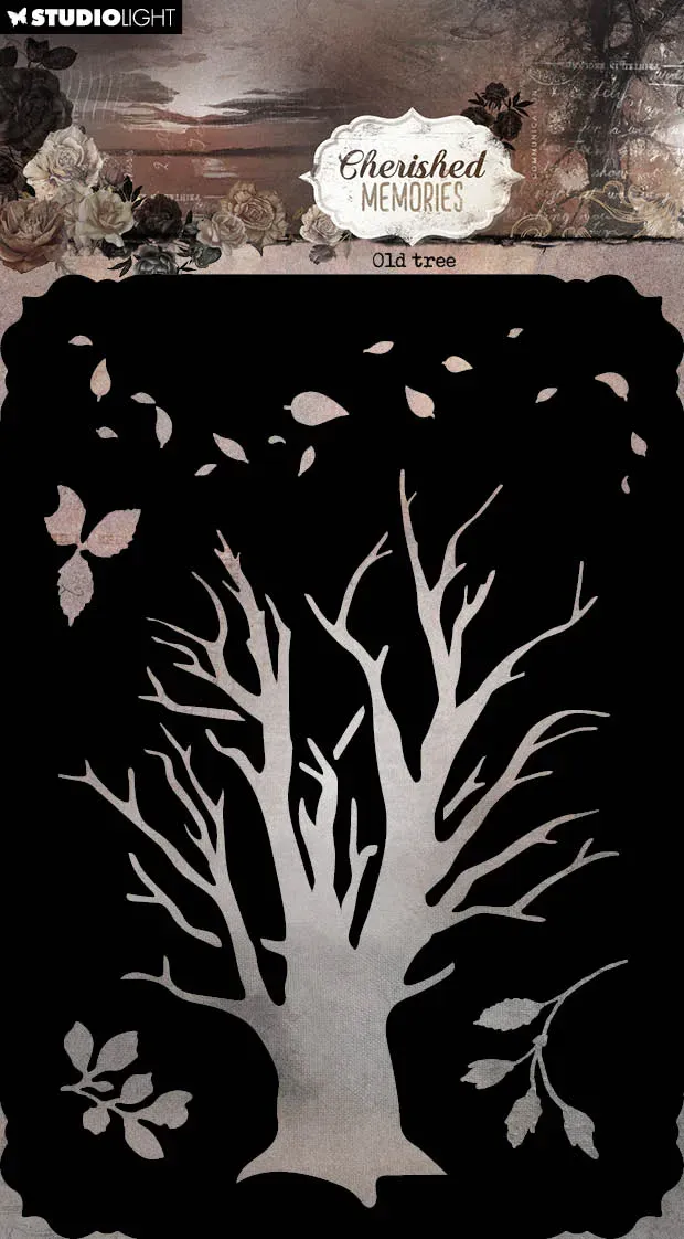 Studio Light Cherished Memories Old Tree Mask Schablone