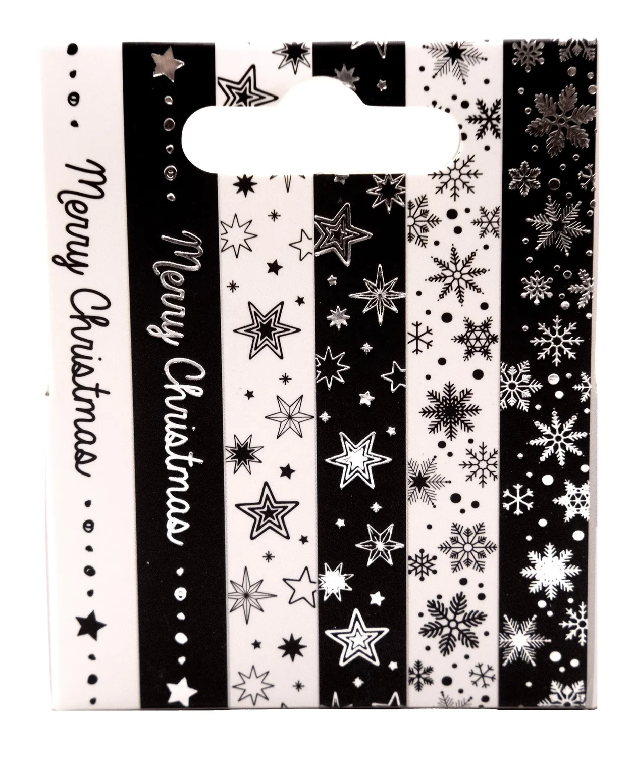 StudioLight Essentials Washi Tape Silber Schwarz-Weiß 6 Rollen