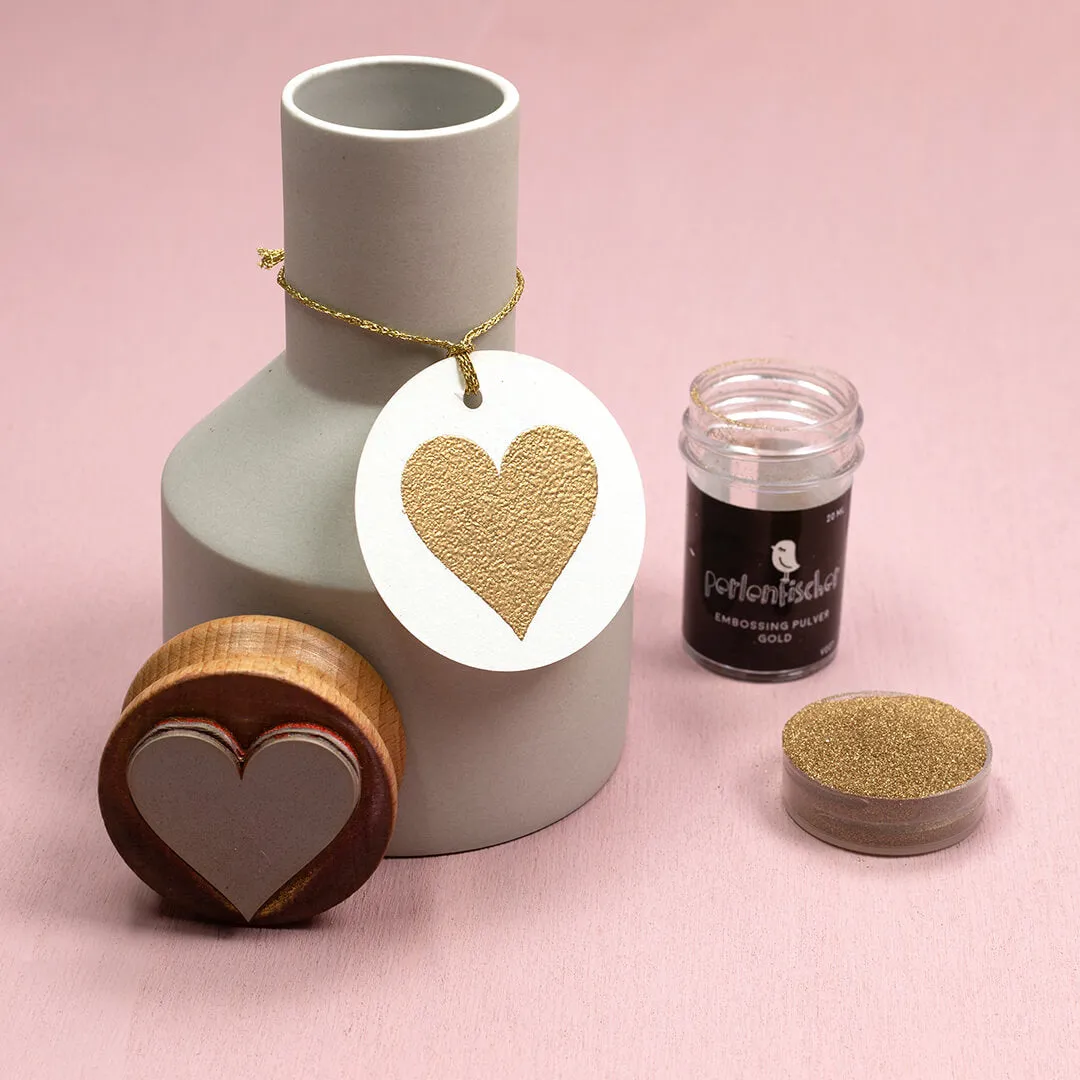Perlenfischer Embossing Powder Gold Stempelfarbe 20 ml